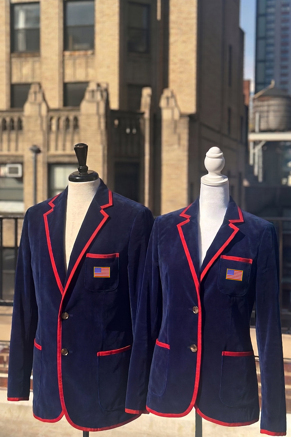 Special Edition USA 250 Navy/Red Toweling Blazer for Women