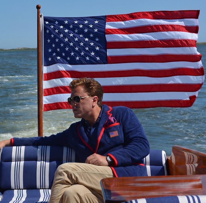 Special Edition USA 250 Navy/Red Toweling Blazer for Men